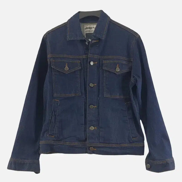 [BUNJANG] Jeep Women's Denim Jacket Navy / 지프 네이비 여자 데님 자켓 FREE N8427