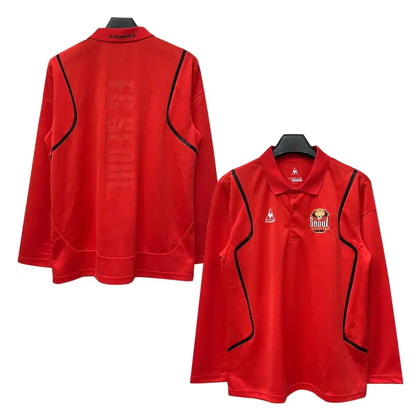 [BUNJANG] Le Coq Sportif FC Seoul Training Polo Long Sleeve T-Shirt 2XL / 르꼬끄 FC서울 트레이닝 카라 긴팔티 2XL