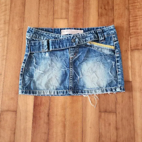 [BUNJANG] Vintage Denim Mini Skirt / 빈티지 데님 미니스커트
