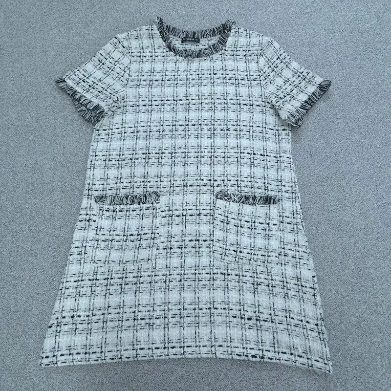 [BUNJANG] EUR M Vintage Tweed Short Sleeve Dress / EUR M 빈티지 트위드 반팔 원피스 | 0724B03