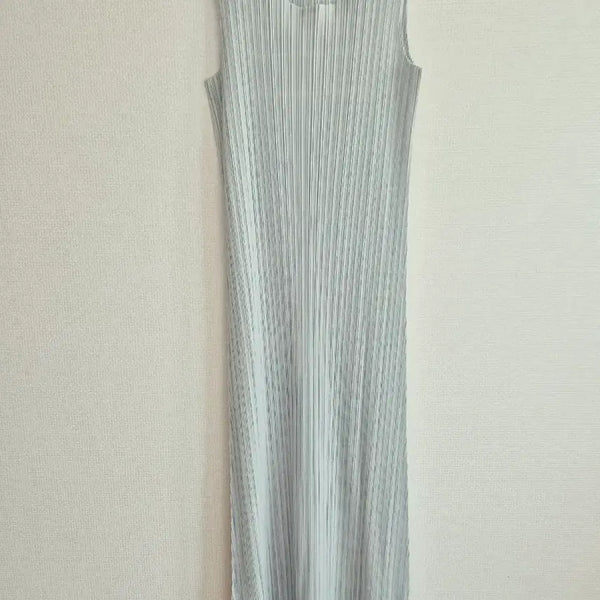 [BUNJANG] Jade Mong Sleeveless Long Pleated Dress / 플리츠 원피스 민소매 롱 원피스