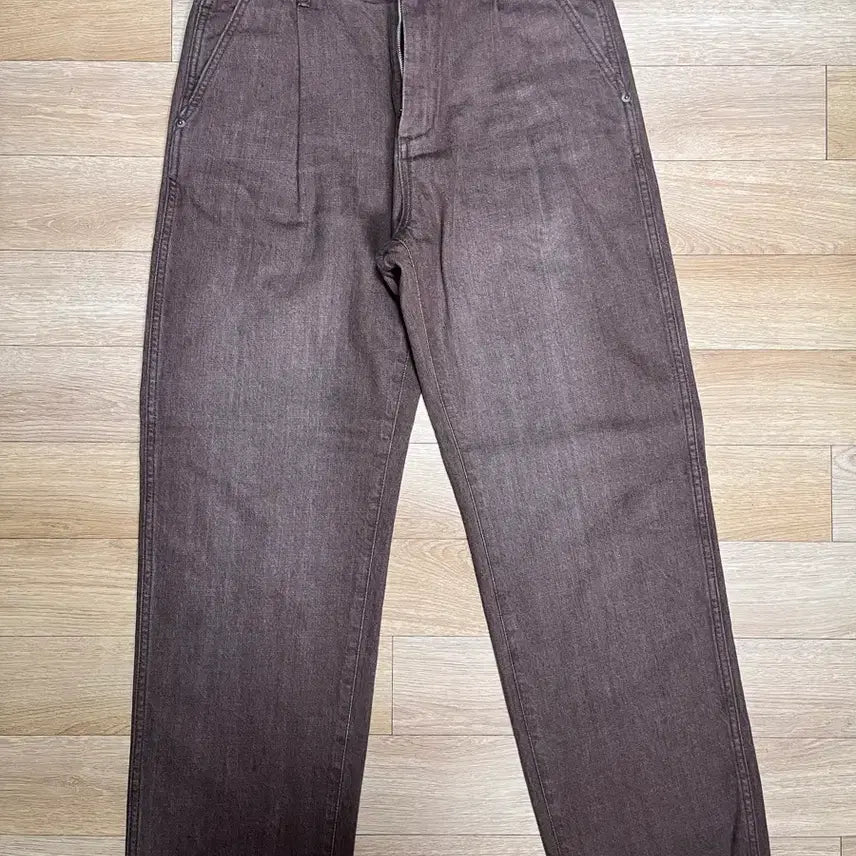 [BUNJANG] Roughside Drape Denim Brown / 러프사이드 드레이프 데님 브라운