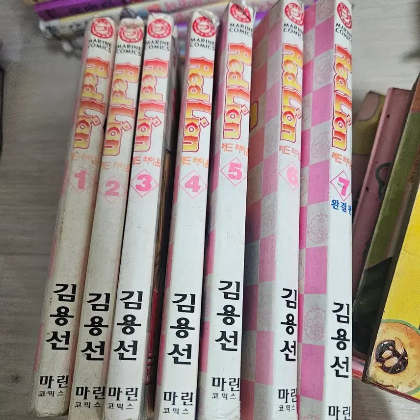 [BUNJANG] Red Lion Comic Book Set (Volumes 1-7) / 만화책 레드라이온 김용선작가