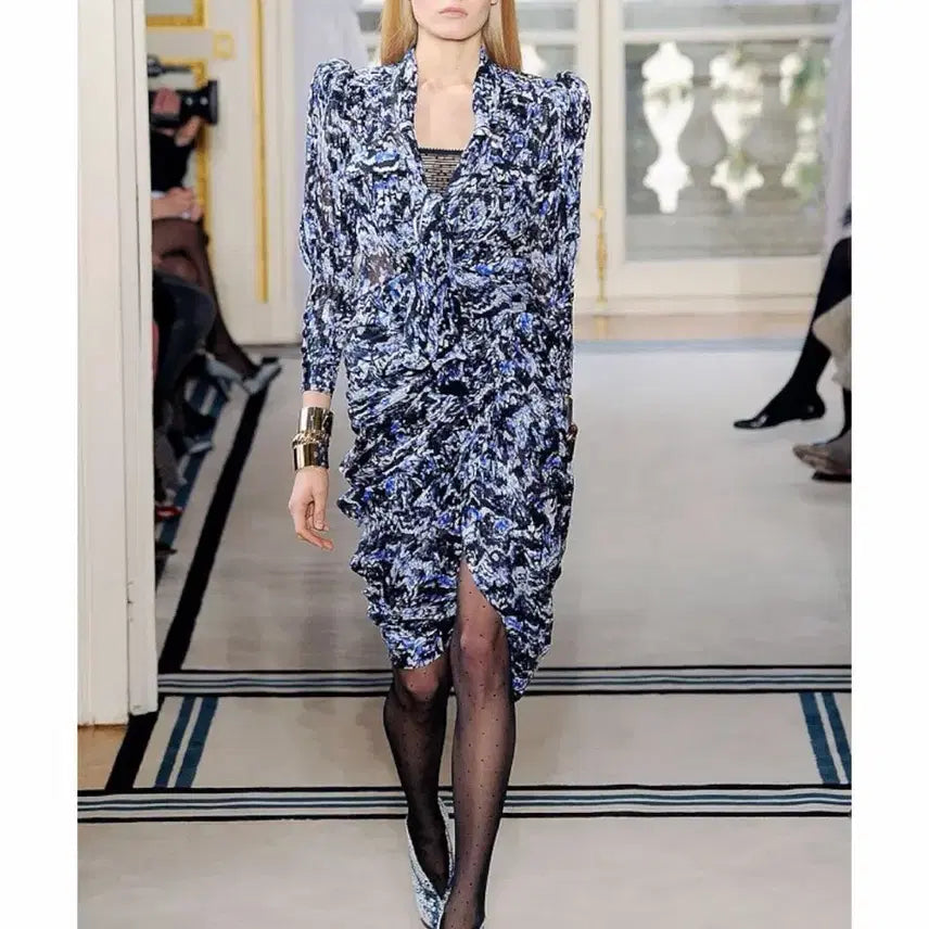 [BUNJANG] Balenciaga 2009FW Nicolas Ghesquiere Pattern Wrap Skirt / 발렌시아가 09fw 패턴 랩 스커트 by 니콜라스 제스키에르