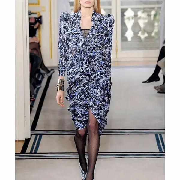 [BUNJANG] Balenciaga 2009FW Nicolas Ghesquiere Pattern Wrap Skirt / 발렌시아가 09fw 패턴 랩 스커트 by 니콜라스 제스키에르