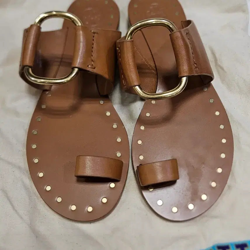 [BUNJANG] Tory Burch Leather Slides / 토리버치 슬리퍼(5M)