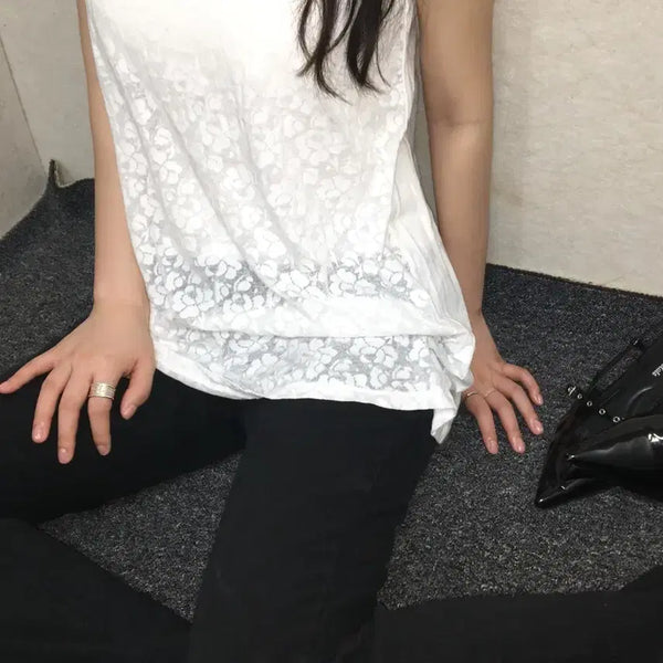 [BUNJANG] Vintage Floral Sleeveless Top / 빈티지 플라워 슬리브리스
