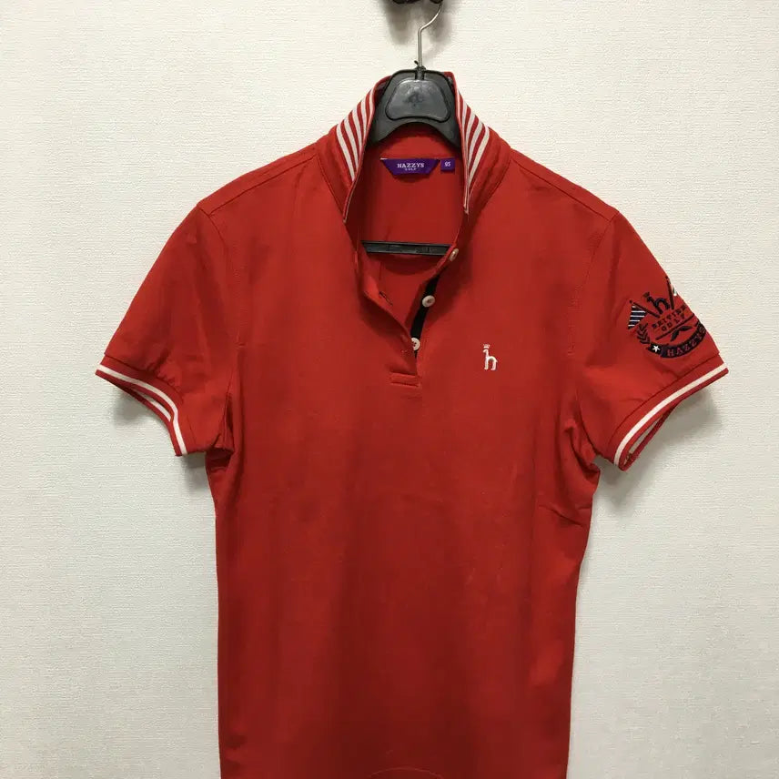 [BUNJANG] Hazzys Golf Women's Short-Sleeve Polo T-Shirt / 헤지스 골프티 여성 반팔 카라티셔츠