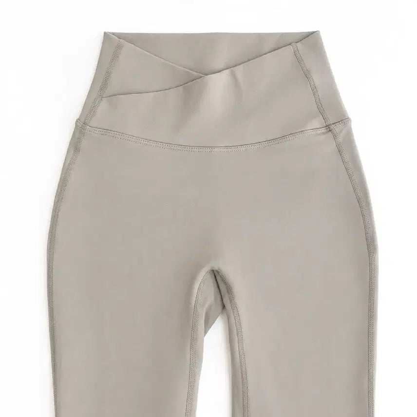 [BUNJANG] Kindaami Cross Waist Leggings Beige S / 카인다미 레깅스 베이지색 크로스 허리 S