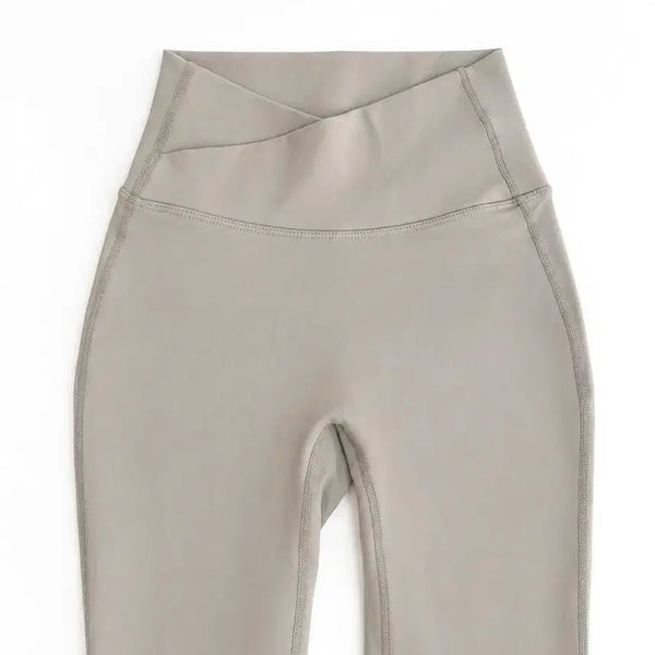 [BUNJANG] Kindaami Cross Waist Leggings Beige S / 카인다미 레깅스 베이지색 크로스 허리 S