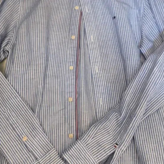 [BUNJANG] Tommy Hilfiger Linen Men's Shirt L / 타미힐피거 린넨 남성 셔츠 남방 95-100
