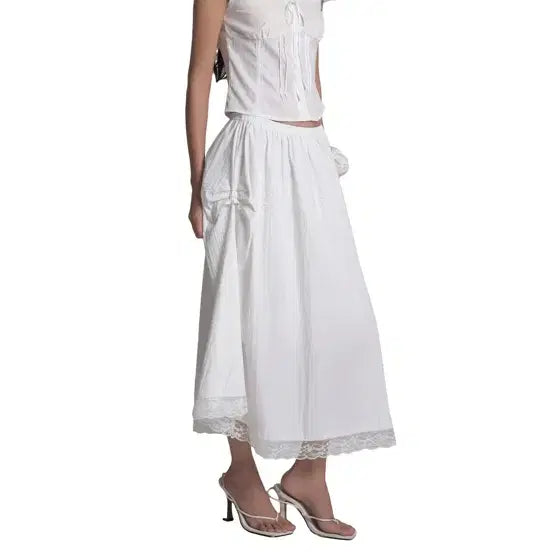 [BUNJANG] Kleesier Angel Lace Long Skirt (New with Tags) / 클리시어 엔젤 레이스 스커트 (택만땐 새상품)
