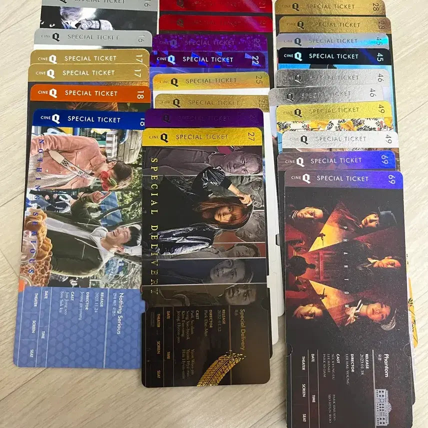 [BUNJANG] CineQ Special Ticket Set / 씨네큐 씨네Q 스페셜티켓 스티 일괄 판매