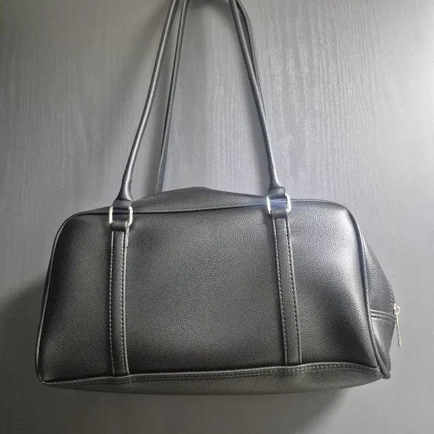 [BUNJANG] Black Leather Shoulder Bag / 바게트백 블랙 새상품