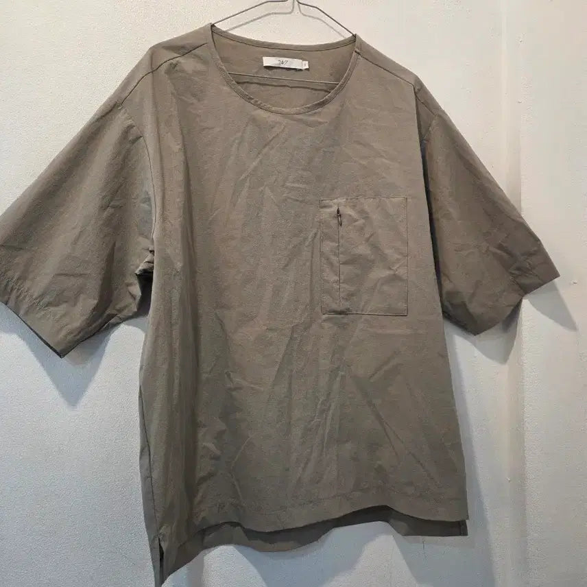 [BUNJANG] KOLON 247 Pocket T-Shirt Khaki / 코오롱  247 반팔 카키색 포켓 티셔츠 가58