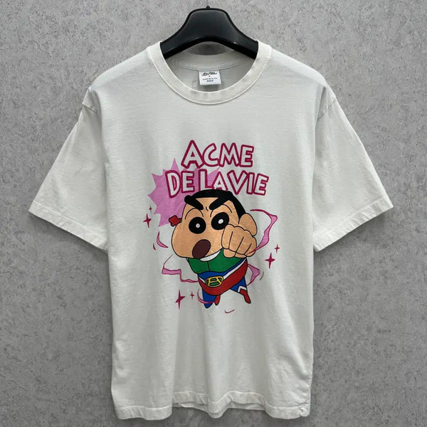 [BUNJANG] Acmedraw x Crayon Shin-chan Men's Loose Fit T-Shirt (Size 100/L) / 100 아크메드라비 x 짱구 남자 루즈핏 반팔 티셔츠