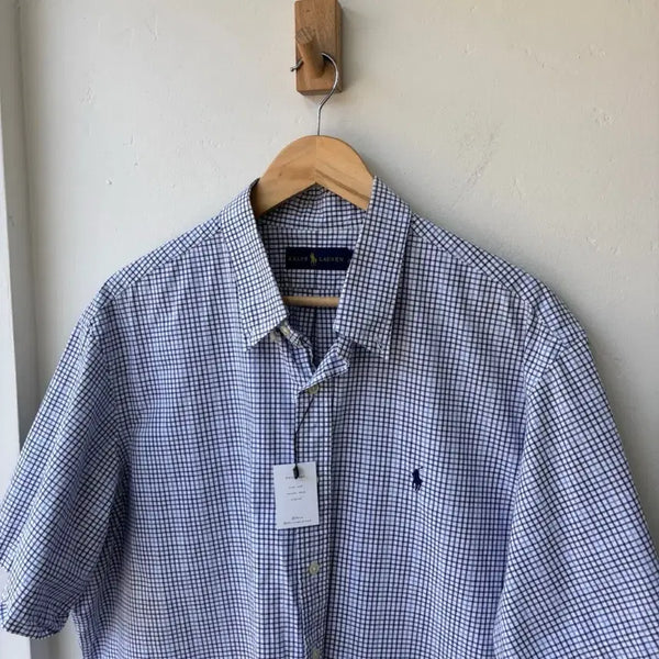 [BUNJANG] Polo Ralph Lauren Plaid Short Sleeve Shirt XXL / 17587 - 폴로 랄프로렌 체크 반팔 셔츠