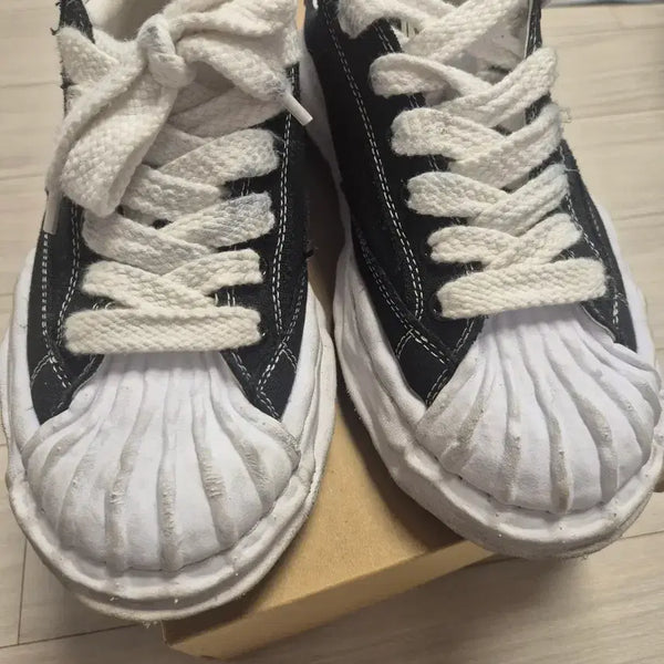 [BUNJANG] Maison Mihara Yasuhiro Blakey Canvas Low Top Sneakers Black / 메종 미하라 야스히로 블레이키 캔버스 로우탑 블랙 42