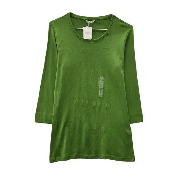 [BUNJANG] UNIQLO Extra Fine 3/4 Sleeve Tunic Tee - Green, XL / [새상품] UNIQLO 유니클로 엑스트라파인 그린 칠부 튜닉 티 XL