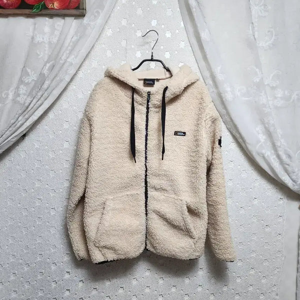 [BUNJANG] National Geographic Fleece Zip-up Unisex Size 95 / 내셔널지오그래픽 뽀글이집업 공용95