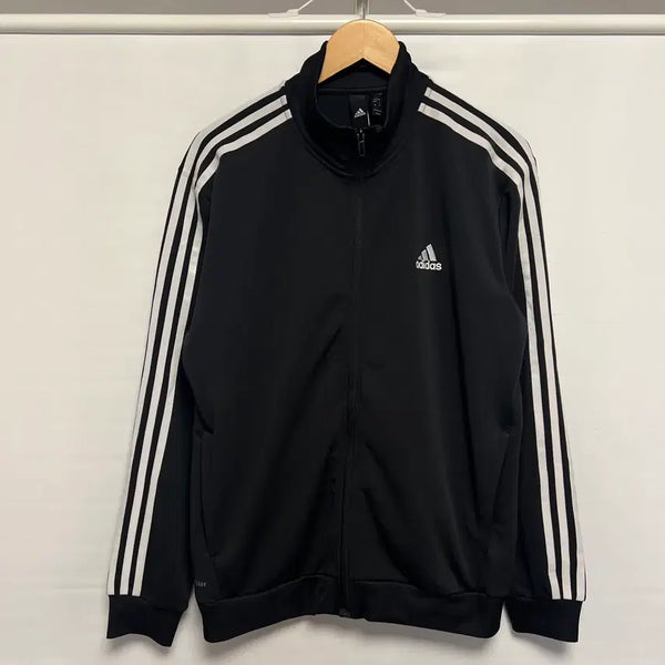 [BUNJANG] Adidas 3-Stripes 3ST Track Top Jersey / [정품/L] 아디다스 삼선 3ST 블랙 트랙탑 져지 (유로파)