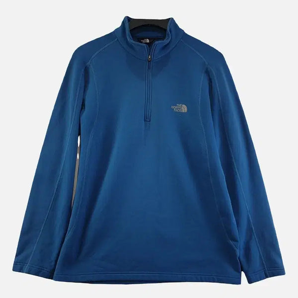 [BUNJANG] The North Face Navy Men's Half-Zip T-Shirt 95 / 노스페이스 네이비 남자 반팔 짚티 95 N8326