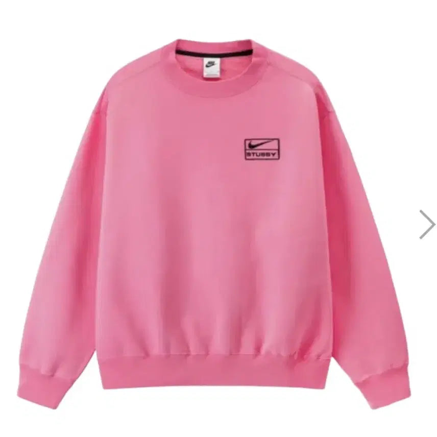 [BUNJANG] Nike x Stussy Crewneck Sweatshirt Pink L / 나이키 X 스투시 맨투맨 (나투시 맨투맨) 핑크 L 새상품