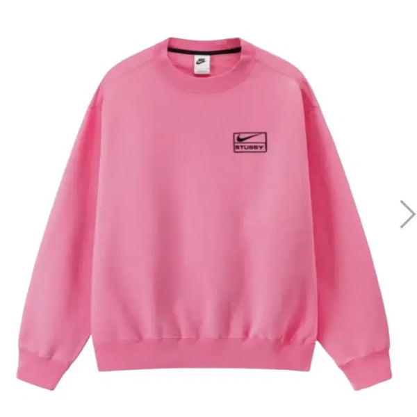 [BUNJANG] Nike x Stussy Crewneck Sweatshirt Pink L / 나이키 X 스투시 맨투맨 (나투시 맨투맨) 핑크 L 새상품