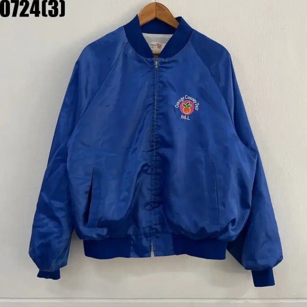 [BUNJANG] Vintage American Satin Jacket / 빈티지 아메리칸 사틴 자켓