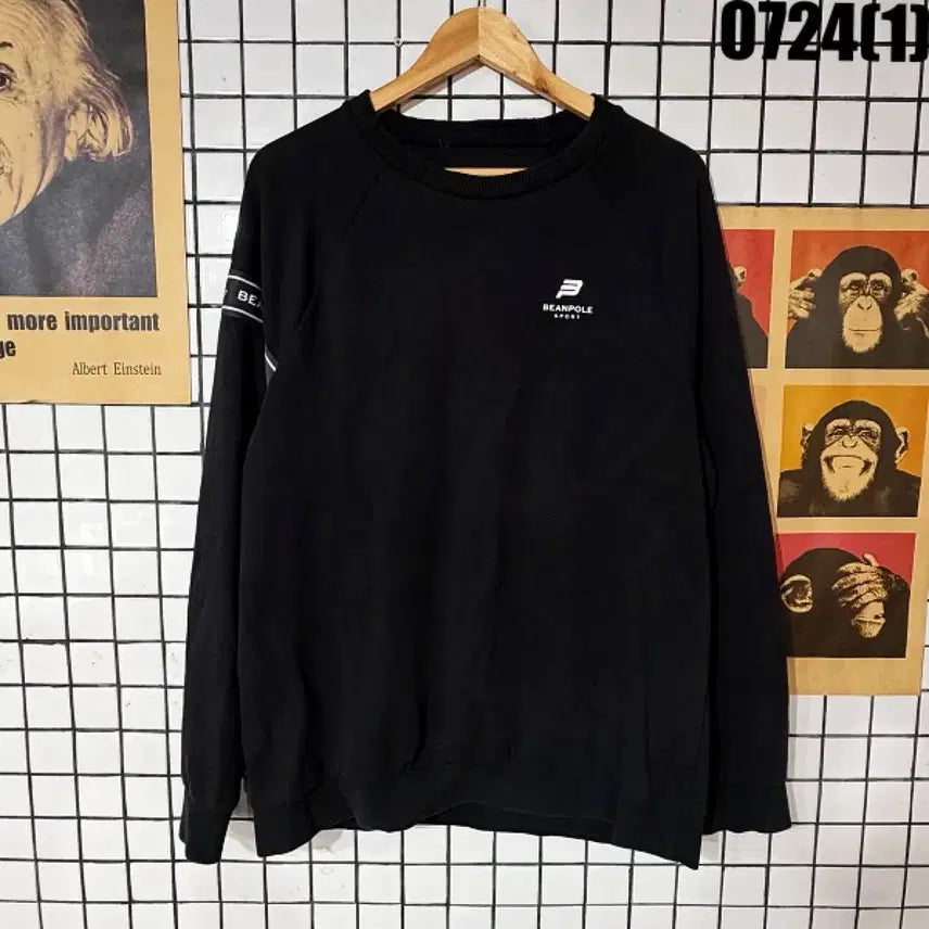 [BUNJANG] Beanpole Sport Sweatshirt Black Size 105 / 빈폴 스포츠 맨투맨 블랙 105