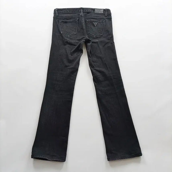 [BUNJANG] Guess Slim Bootcut Black Denim Pants Women's Size 28 / 게스 청바지 사이즈28 슬림 부츠컷 흑청 여자 여성 데님팬츠 B1324