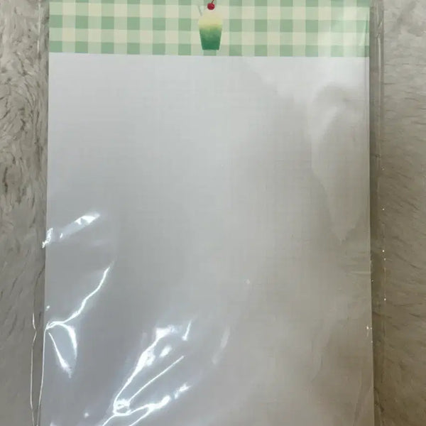 [BUNJANG] Melon Soda Grid Memo Pad and Letter Set / 멜론소다 모눈 메모패드, 편지지