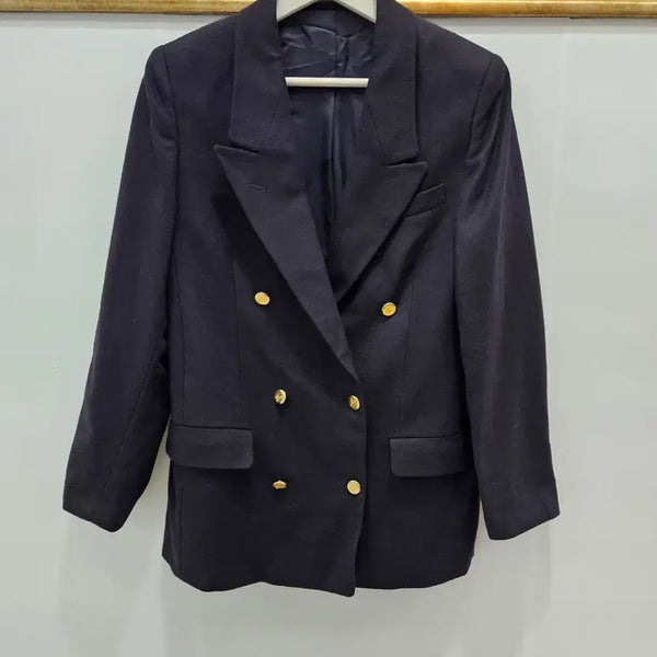 [BUNJANG] Burberry Wool Jacket Dark Navy / 버버리 울 자켓