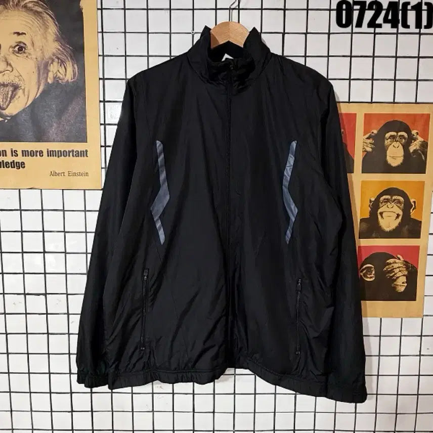 [BUNJANG] Adidas Black Windbreaker Jumper Size 110 / 아디다스 블랙 바람막이 점퍼 110