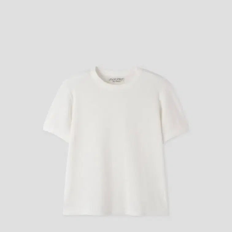 [BUNJANG] Park Too Gaufre T-Shirt White / 파크투 Gaufre T-shirt