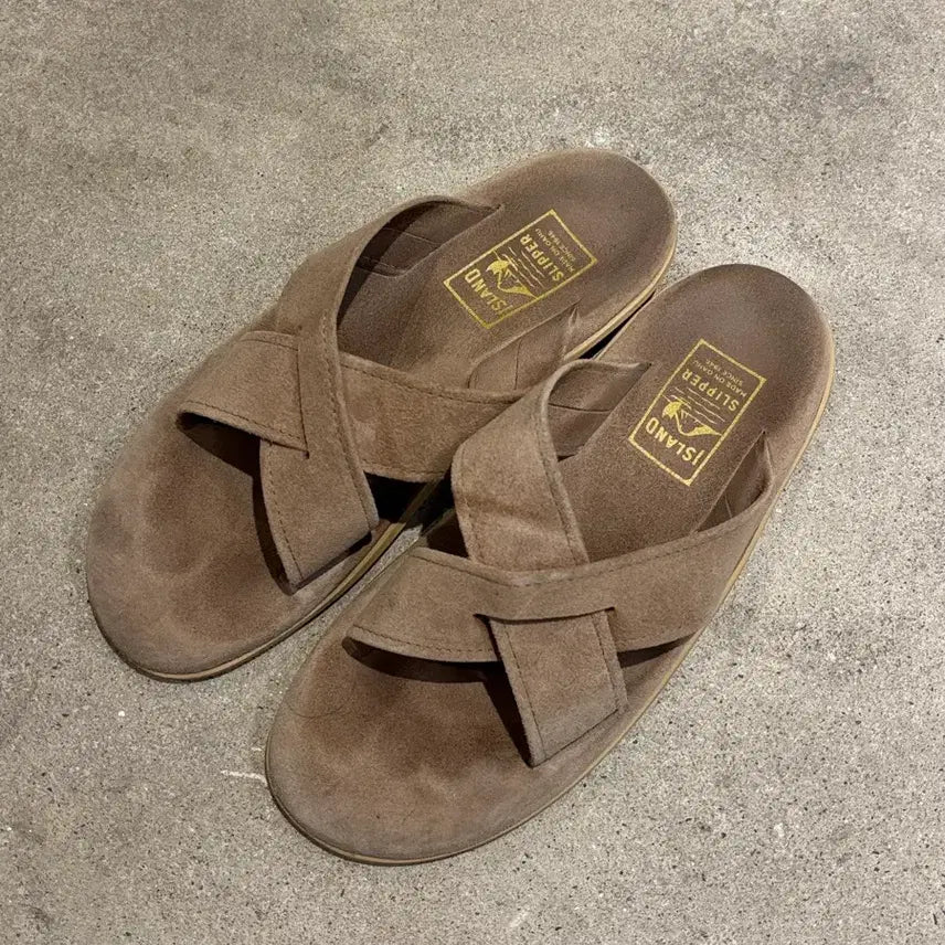 [BUNJANG] Island Slipper Suede Sandals / 아일랜드 슬리퍼 스웨이드 슬리퍼