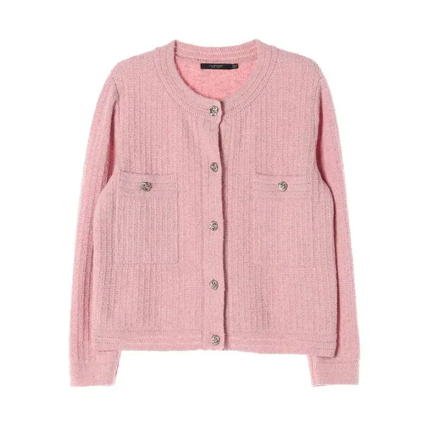 [BUNJANG] Jill Stuart Pink Mélange Cardigan TTLAXB2019 / 질스튜어트 핑크 멜란지 가디건/여성00S/TTLAXB2019