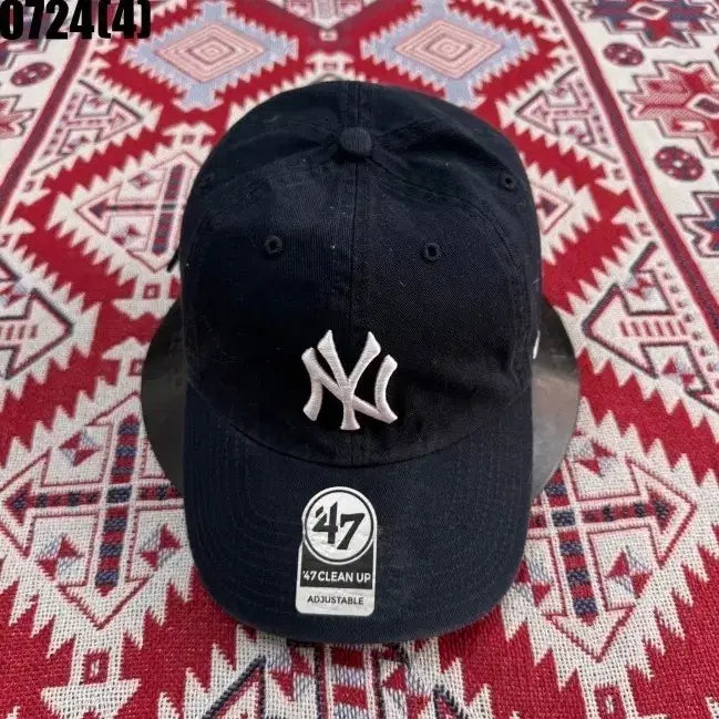 [BUNJANG] New York Yankees 47 Brand Black Adjustable Baseball Cap / 뉴욕 양키스 볼캡 블랙 0724