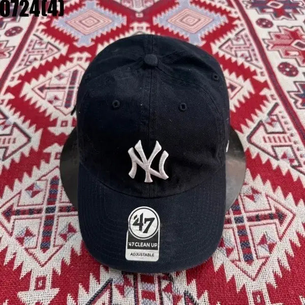 [BUNJANG] New York Yankees 47 Brand Black Adjustable Baseball Cap / 뉴욕 양키스 볼캡 블랙 0724