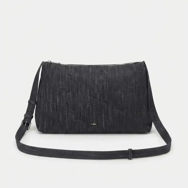 [BUNJANG] Stand Oil Denim Shoulder Bag / 스탠드오일 데님 숄더백