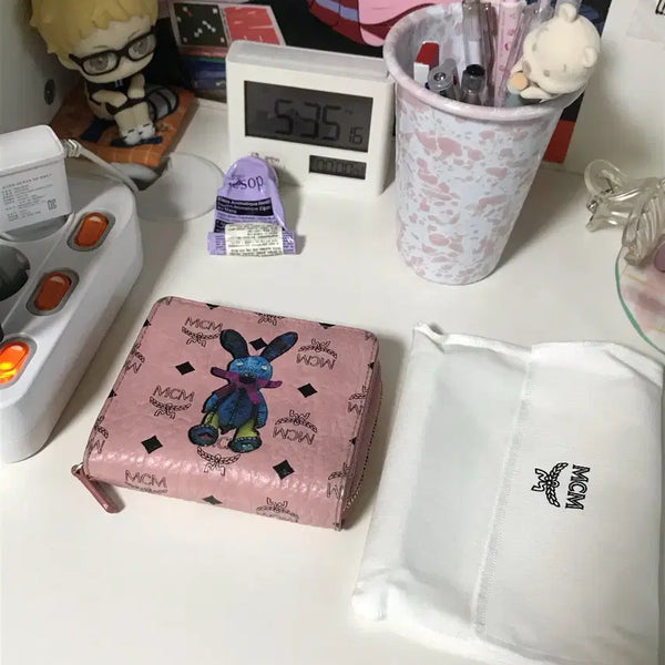 [BUNJANG] MCM Rabbit Bifold Wallet Pink / MCM 래빗 반지갑 핑크