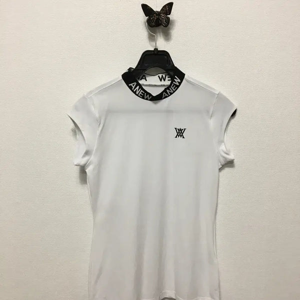 [BUNJANG] Anew Golf Women's Sleeveless Mock Neck T-Shirt / 정품 어뉴 골프티 여성 기능성 민소매 목티셔츠