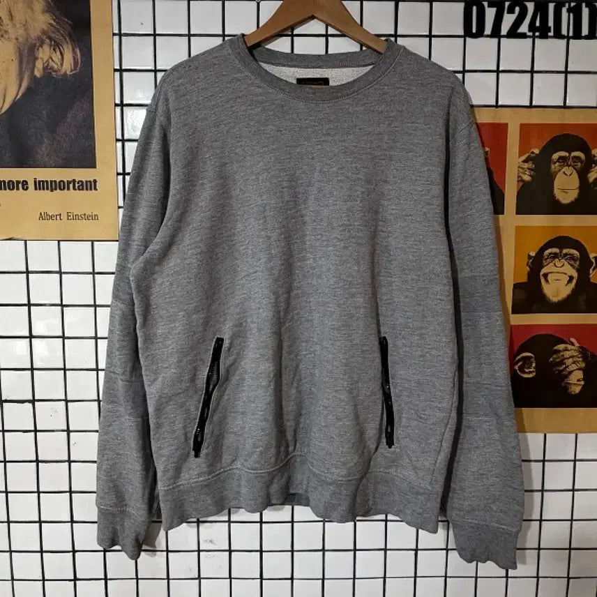 [BUNJANG] GAP Grey Zipper Pocket Sweatshirt - L / GAP 맨투맨 그레이 집업 포켓 L