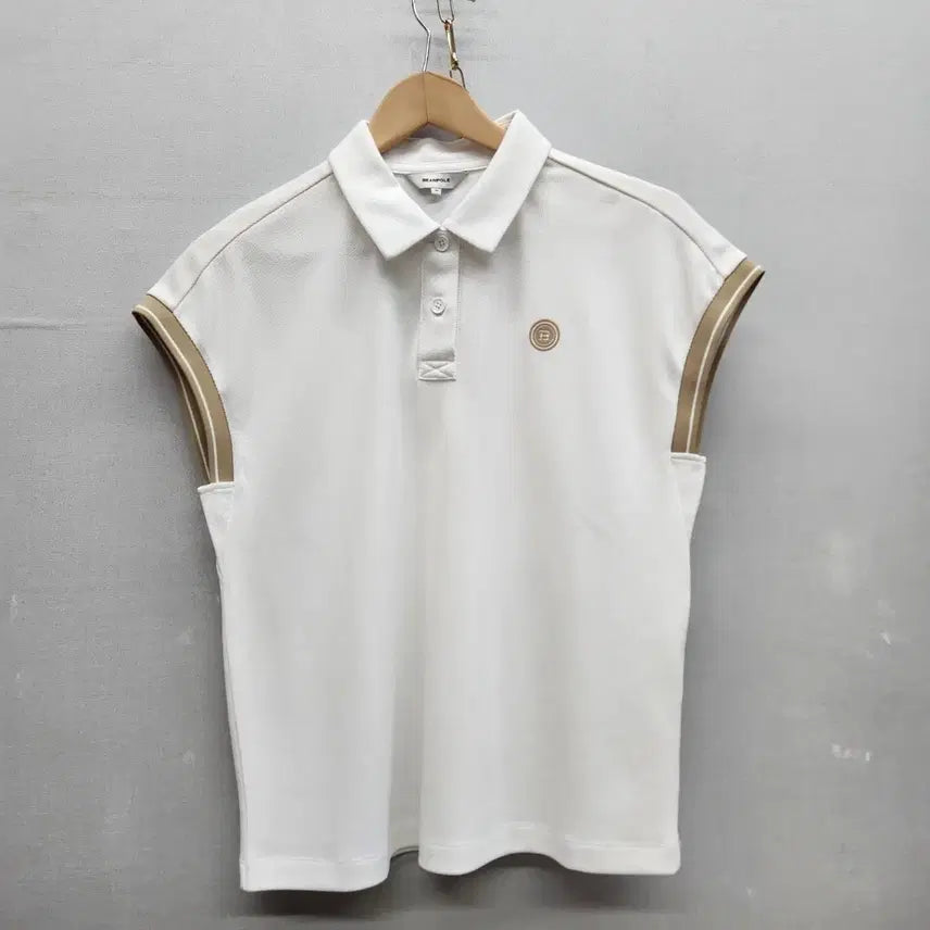 [BUNJANG] Beanpole Golf Color-Block Collar Sleeveless Shirt M / 빈폴 골프웨에 배색 카라 민소매 M(M)