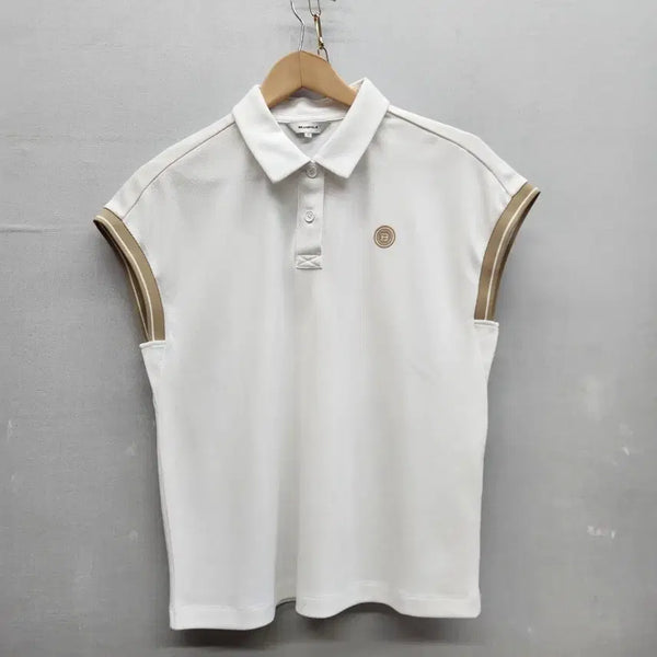 [BUNJANG] Beanpole Golf Color-Block Collar Sleeveless Shirt M / 빈폴 골프웨에 배색 카라 민소매 M(M)
