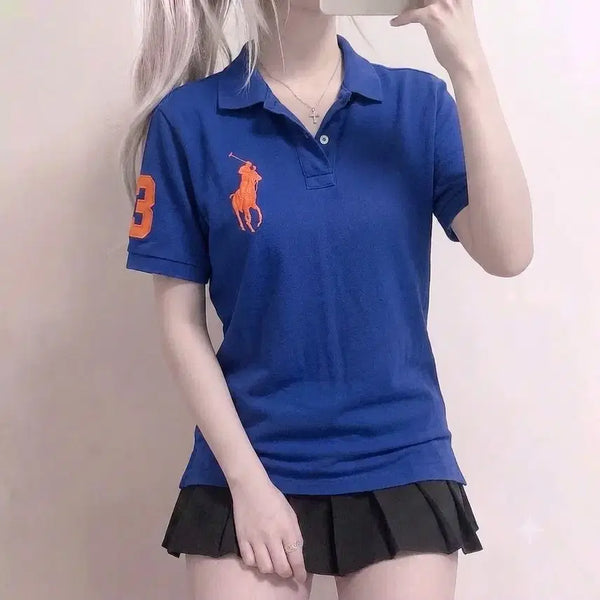 [BUNJANG] Polo Ralph Lauren Deep Blue Big Pony Short Sleeve Polo Shirt (New Model) / 신형 폴로 랄프로렌 딥블루 빅포니 반팔카라티 (No.111)