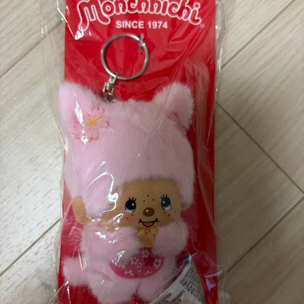 [BUNJANG] Monchhichi Sakura Bebichichi Keyring Doll / 몬치치 키링 인형 사쿠라 베비치치