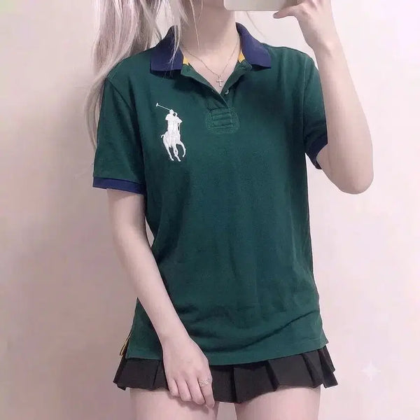 [BUNJANG] Polo Ralph Lauren Deep Green Big Pony Short Sleeve Polo Shirt / 폴로 랄프로렌 딥그린 빅포니 반팔카라티 (No.112)