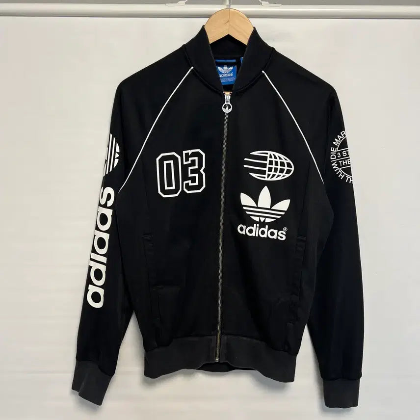 [BUNJANG] Adidas Europa Logo Black Track Top Jersey L / [정품/L] 아디다스 유로파 로고 블랙 트랙탑 져지