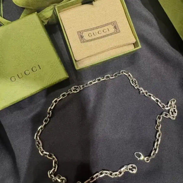[BUNJANG] Gucci Silver Chain Necklace / 구찌 체인 목걸이 은색
